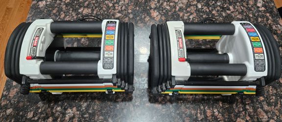 PowerBlock Urethane Adjustable Dumbbells (5-40lbs per dumbbell)- Pair