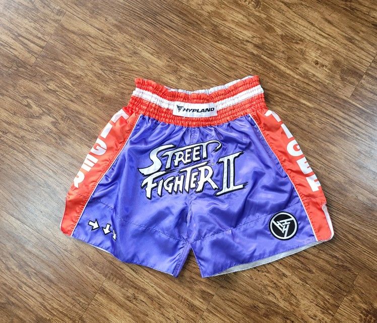 Street Fighter Sagat Muay Thai Shorts (Purple)