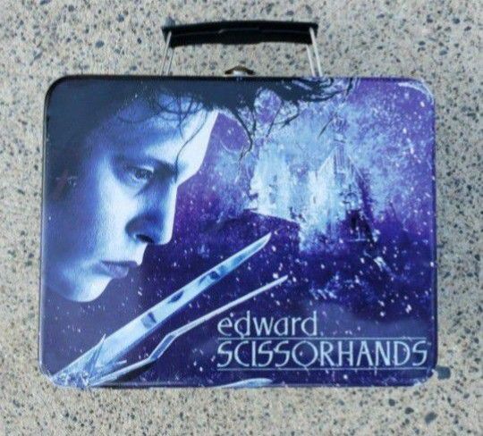 Edward Scissorhands Tin Lunchbox 2004 Nice 8"X 6" Inches Johnny Depp.