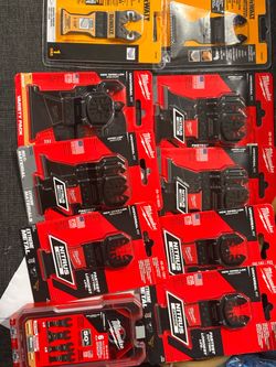 Milwaukee and Dewalt multi tool blades