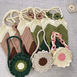 Handmade Crochet Bags: Perfect for Mom & kids! 🌟