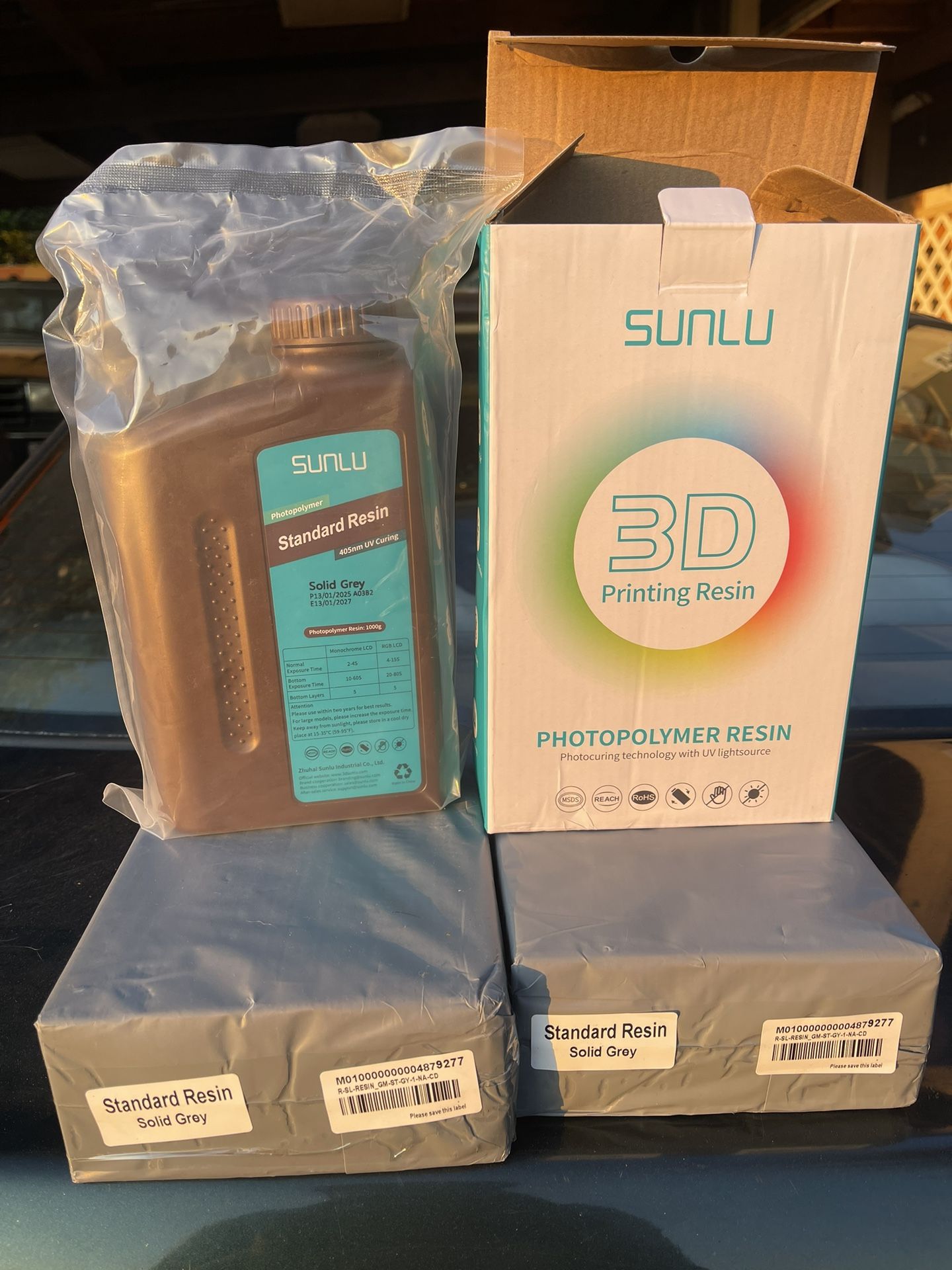 Sunlu Standard Resin Solid Grey 3kg
