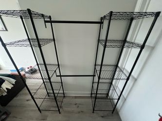 Clothing shelf black