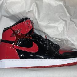 Air Jordan Retro 1 High OG Patent Bred Size 5