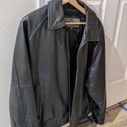 Leather Jacket - Size Medium