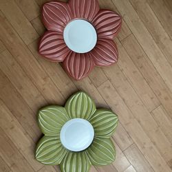 hanging flower mirrors 