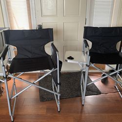 2 Tall directors Chairs  
