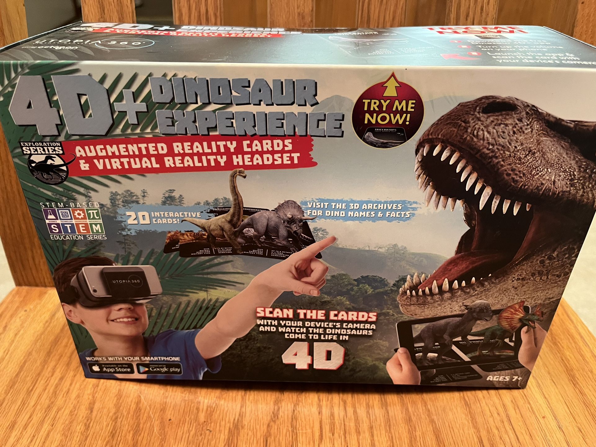 Virtual 4D Dinosaur Exploration Set