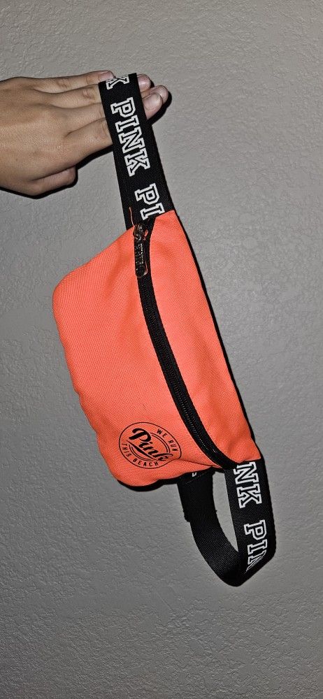 "We Run This Beach" PINK Victoria Secret Fanny Pack Waist Bag