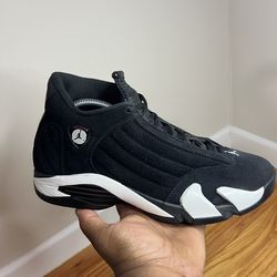 Air Jordan 14 Retro “Black White” 487471-016 Size 10M NO BOX