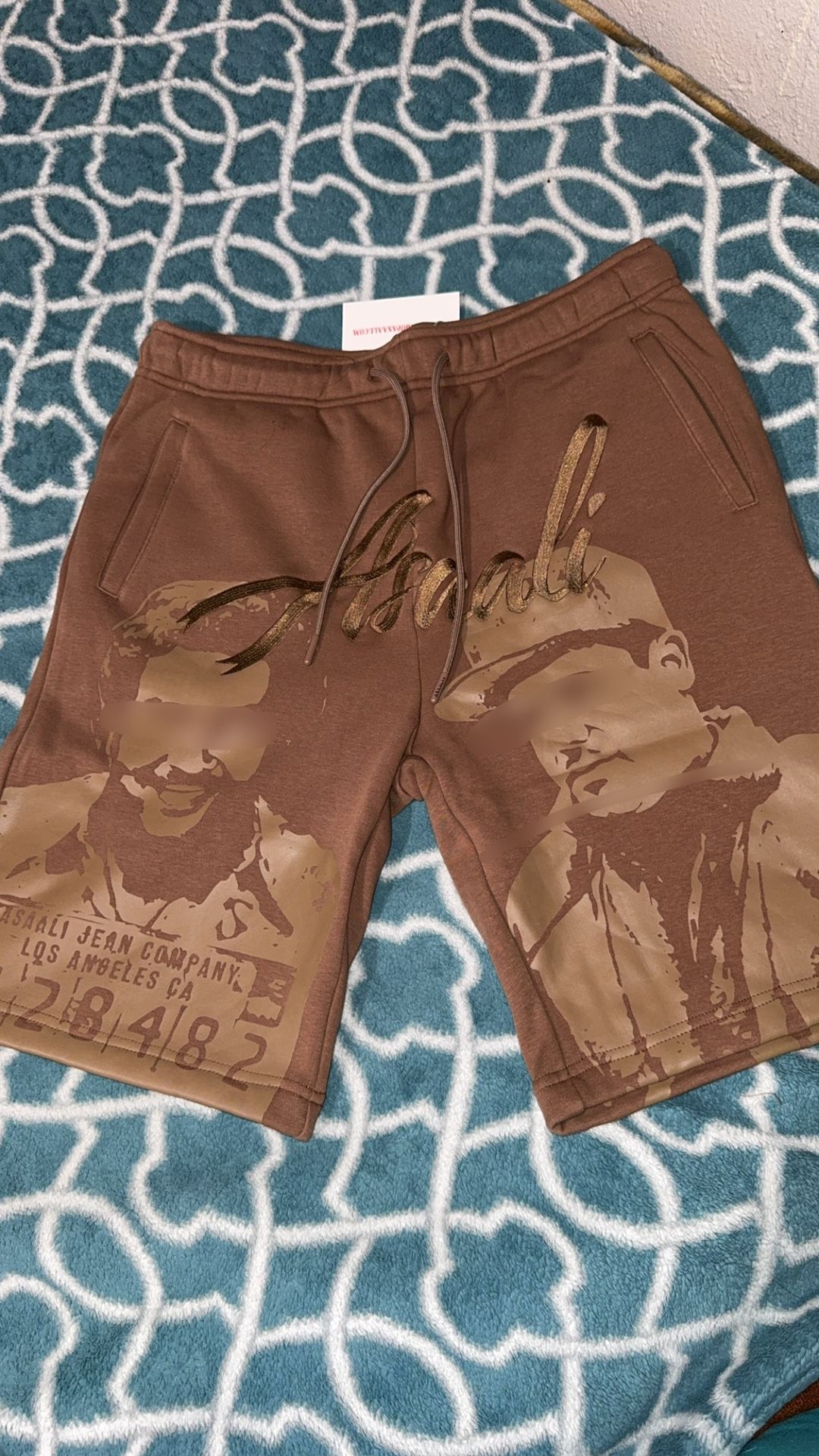 Asaali Monochrome Brown Shorts