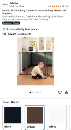 Babelio Baby Gate for Stairs and Doorways