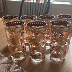 Fred ware vintage highball glasses