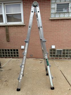 Model 20-417-T1AP is a 17-foot All-In-One 5-in-1 multi-purpose aluminum ladder