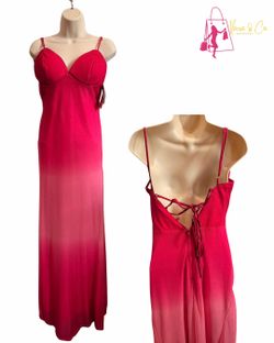 Red ombré Transitional Maxi Dress (M)