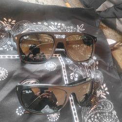 2 Pairs Of Ray bans Vintage Balorama &  Rb2213 