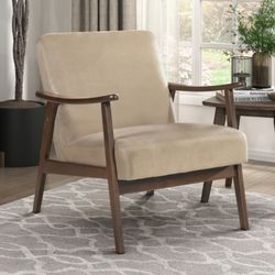Landers beige MCM chair