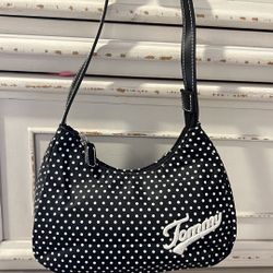Tommy Hilfiger Black and White Dotted Shoulder Bag excellent condition 