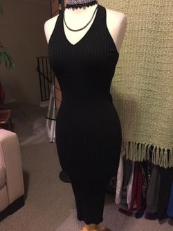 Black stretch dress