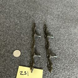 Lot of 2 vintage furniture dresser chest handle pulls. Ornate