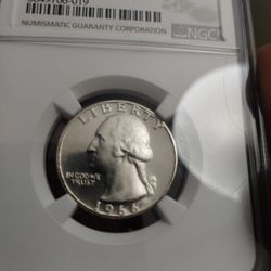 1966 Quarter High Graded Ms 68 Collectable Coin 