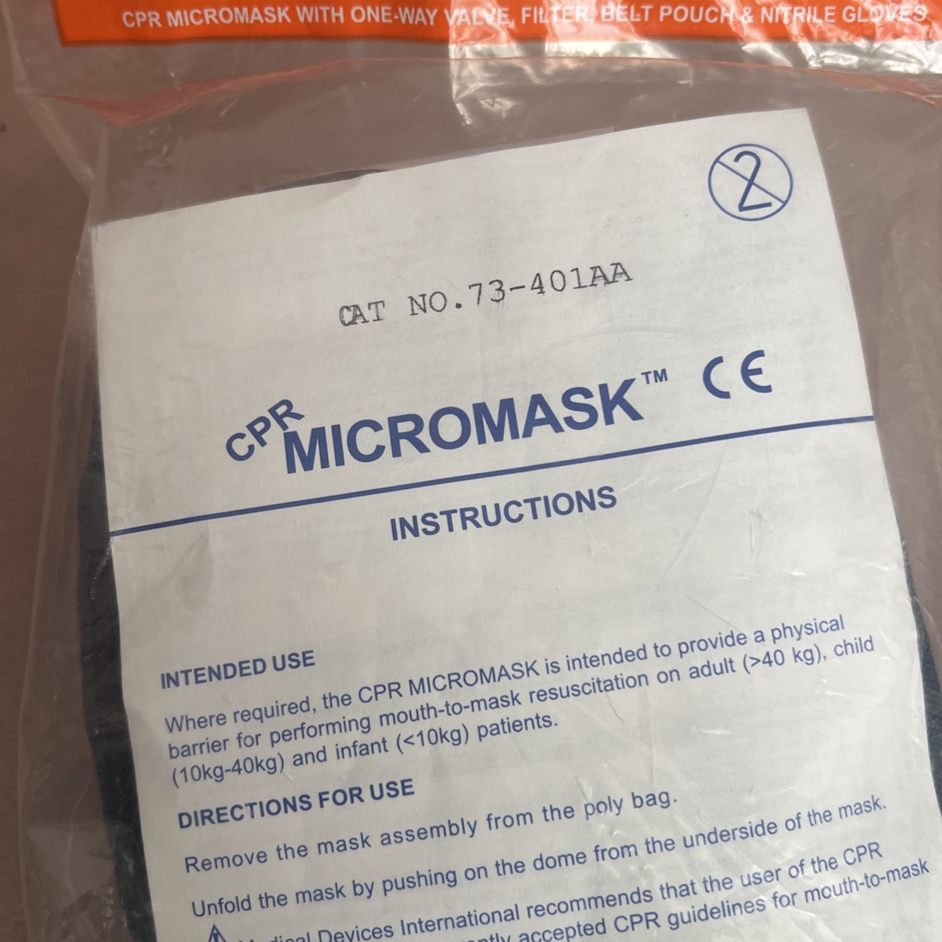 CPR Mask Still Packaged .