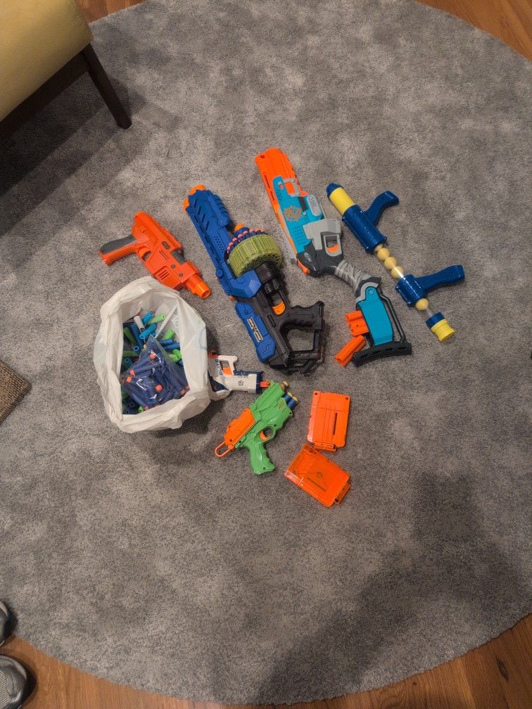 Nerf Guns And Ammo