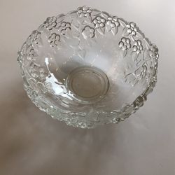 Mikasa frosted lead crystal Bowl 8.5”