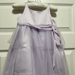 US Angels Lilac Sleeveless Satin Tulle Dress Size 24M