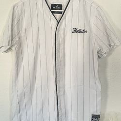 Hollister striped baseball jersey 