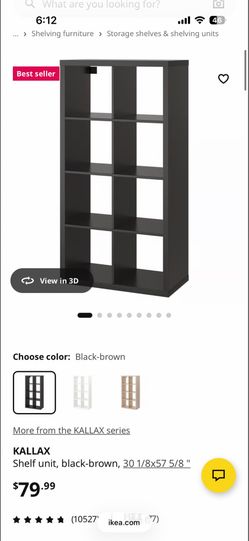 Storage Shelves Black - Brown