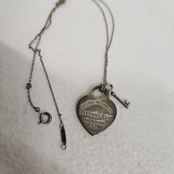 Tiffany & Co Necklace 925 Please Return To Silver