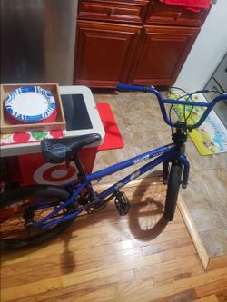 Blue BMX Bike