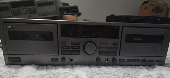 JVC TD-W309 Double Cassette Player & Recorder Tested & Working