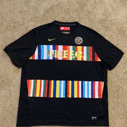 WORLD CUP NIKE FC / 1994 / DRI-FIT SOCCER Jersey Futbol Kit / Men’s XX-Large XXL 2XL / Brand New w/o Tags!! / Black, Gold & Multi-Colored 