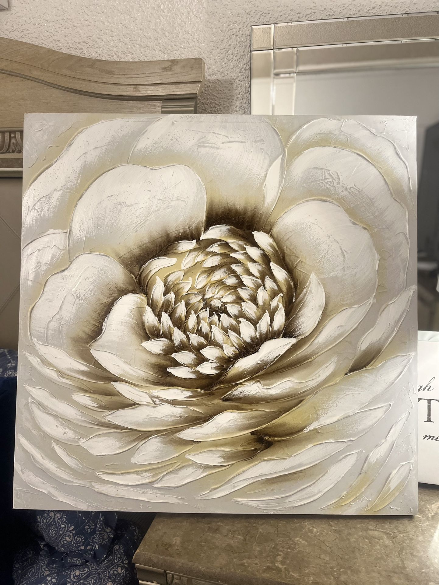 Large Flower Canvas