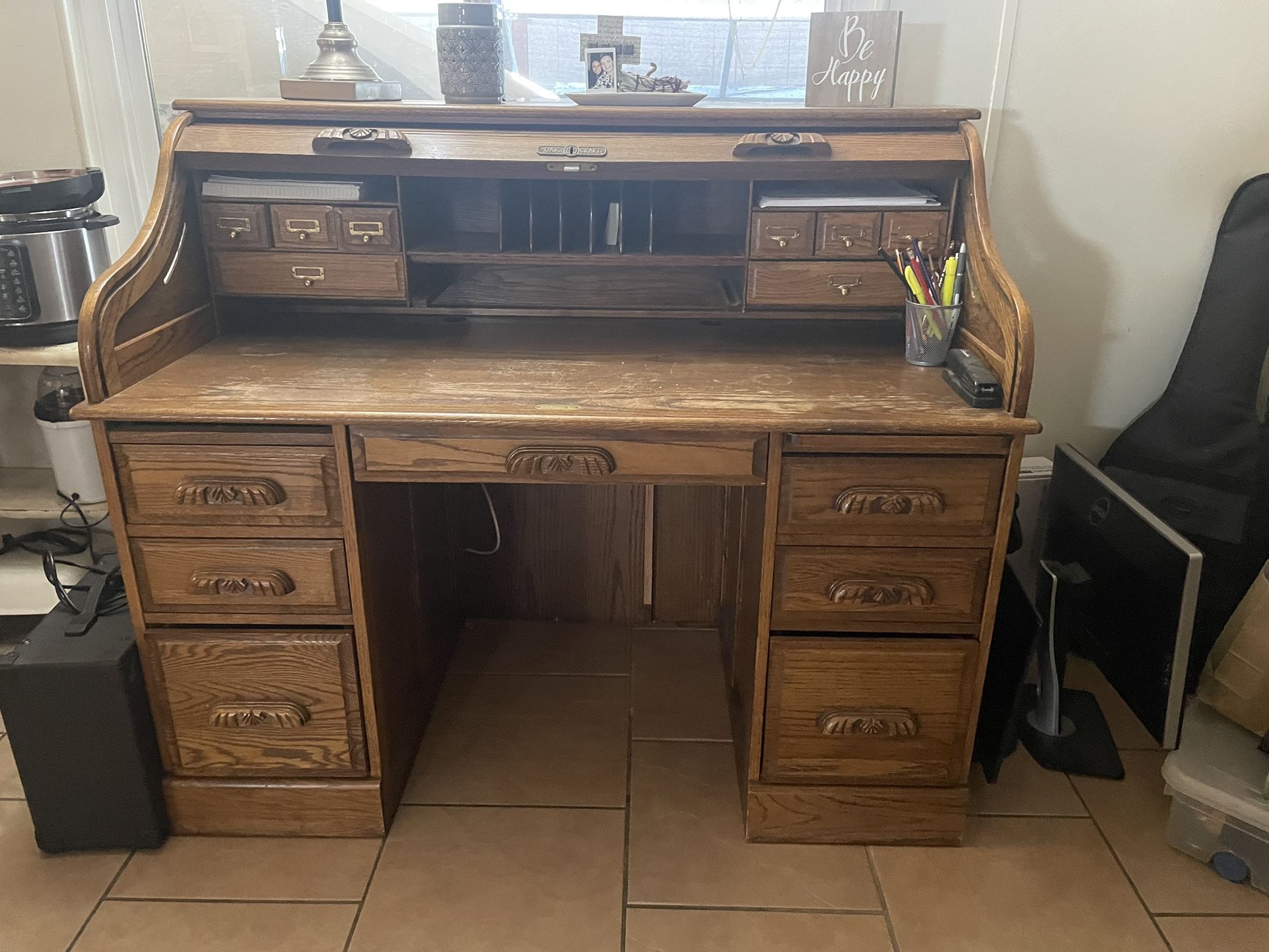 FREE Antique Roll Up Desk Solid Wood