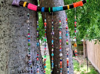 Boho Hippy Decor Bead Valance