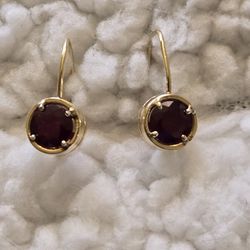 14k Ruby Earrings 