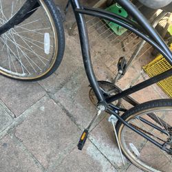 Black Beach Cruiser Chrome Rims