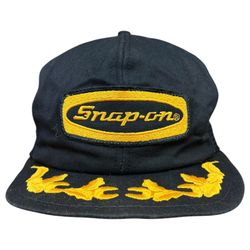 VINTAGE SNAP-ON TOOLS EMBROIDERED TOOL TRUCKER MENS MESH SNAPBACK K-PRODUCTS USA