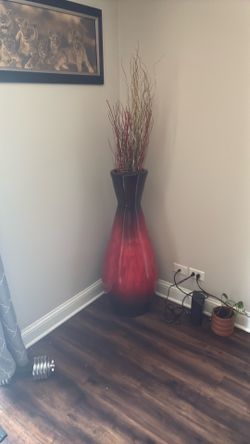 Red Vase