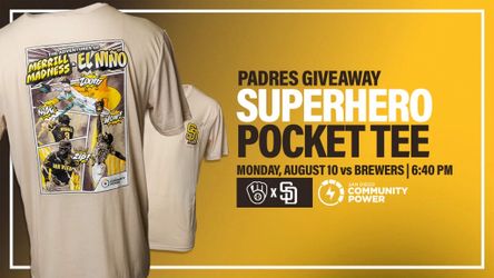Merrill Tatis San Diego Padres Superhero Pocket T-Shirt