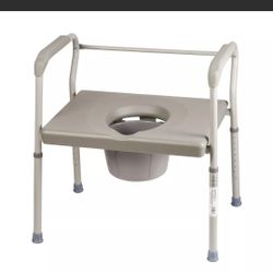 Medical Toilet Chair Steel Bathroom Seat Potty Adjustable Commode Bucket Bedside