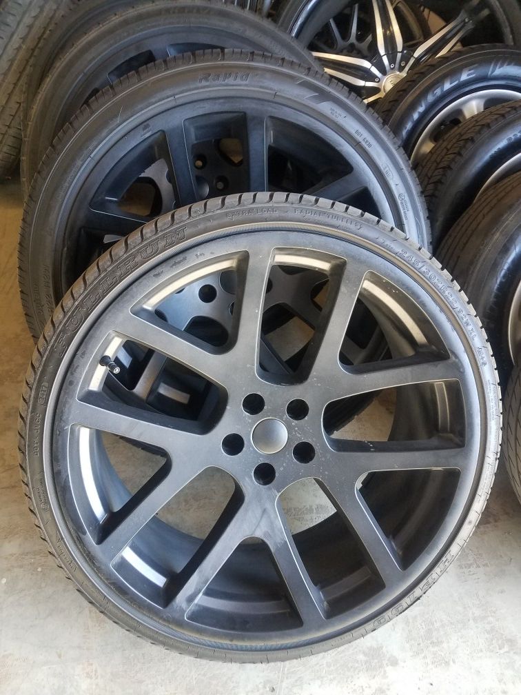 22" srt 10 viper replica wheels $500 w tires 5x115