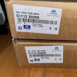 Brand New Hyundai Front Rotors Part# 51712 S0200 