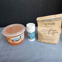 Popping Boba Sodium Alginate Calcium Chloride Kitchen Chemistry DIY Popping Boba Components $15 OBO