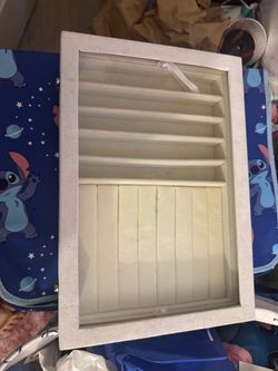 White Velvet Jewelry Organizer Tray