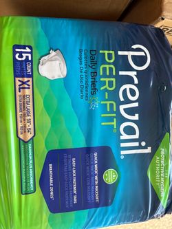 ADULT DIAPERS SIZE XL 15 COUNT