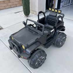 Kids Electric Car Ride-On Jeep – Black , New Battery Powered